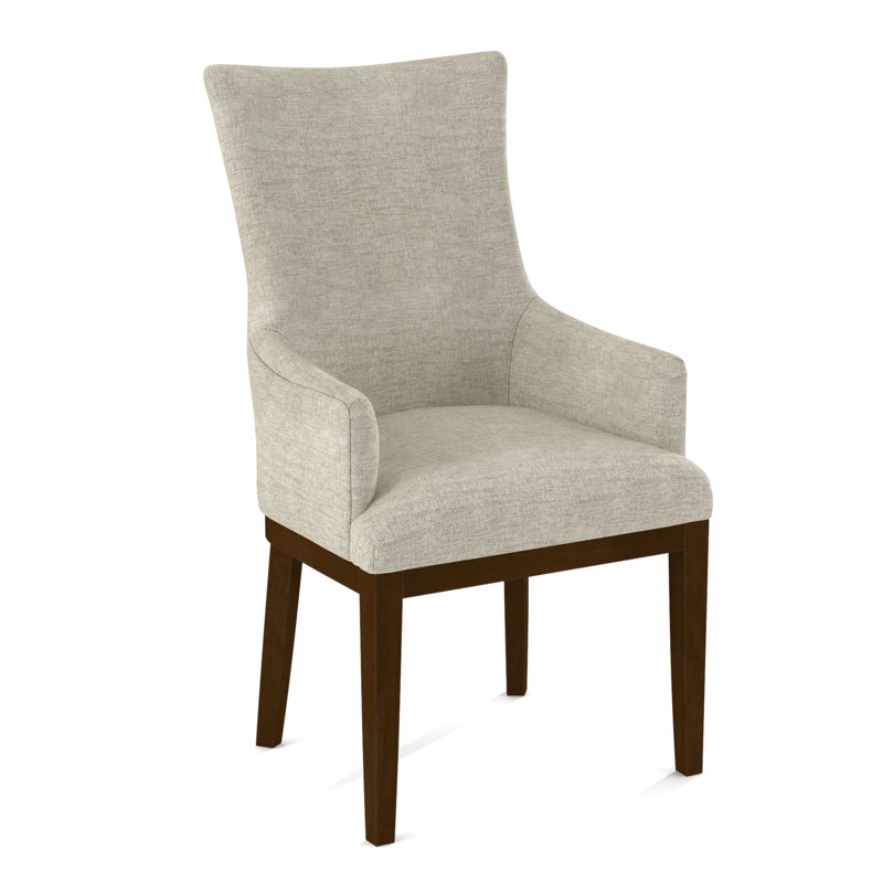 19'' H Upholstered Armchair, Pecan, 61558-61