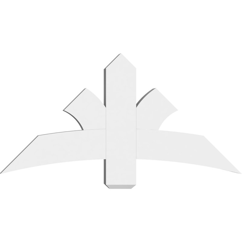 Support pour pignon Davenport, H 24 po x l 48 po (pas: 12/12), P 4 po x F 6 po, PVC