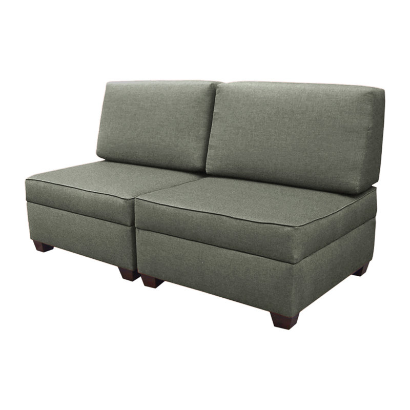 Anke Twin 72'' Upholstered Convertible Sofa, Flint Polyester Blend