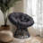 Wicker Swivel Accent Chair With Cushion-546986107