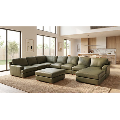 Canapé modulaire de coin avec repose-pieds Aness