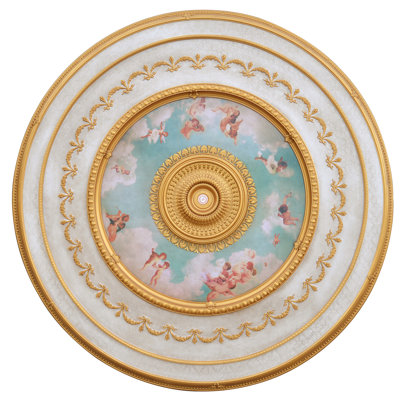 Médaillon de plafond sky lustre Cherub