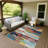 Machine Washable Indoor/Outdoor Gursevak ACN2249 Abstract Rug-1069672266