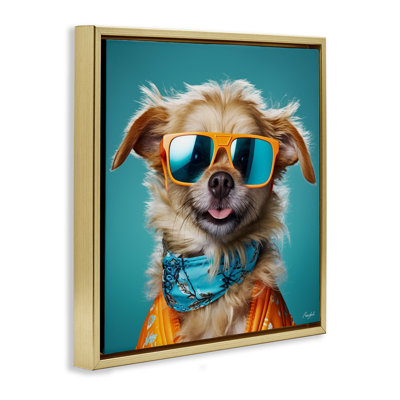 Portrait de chien hipster