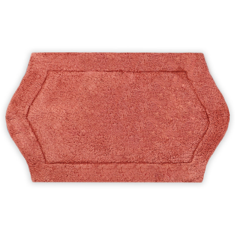 Tapis pour salle de bain Morissette, L 21 po x L 34 po, Corail