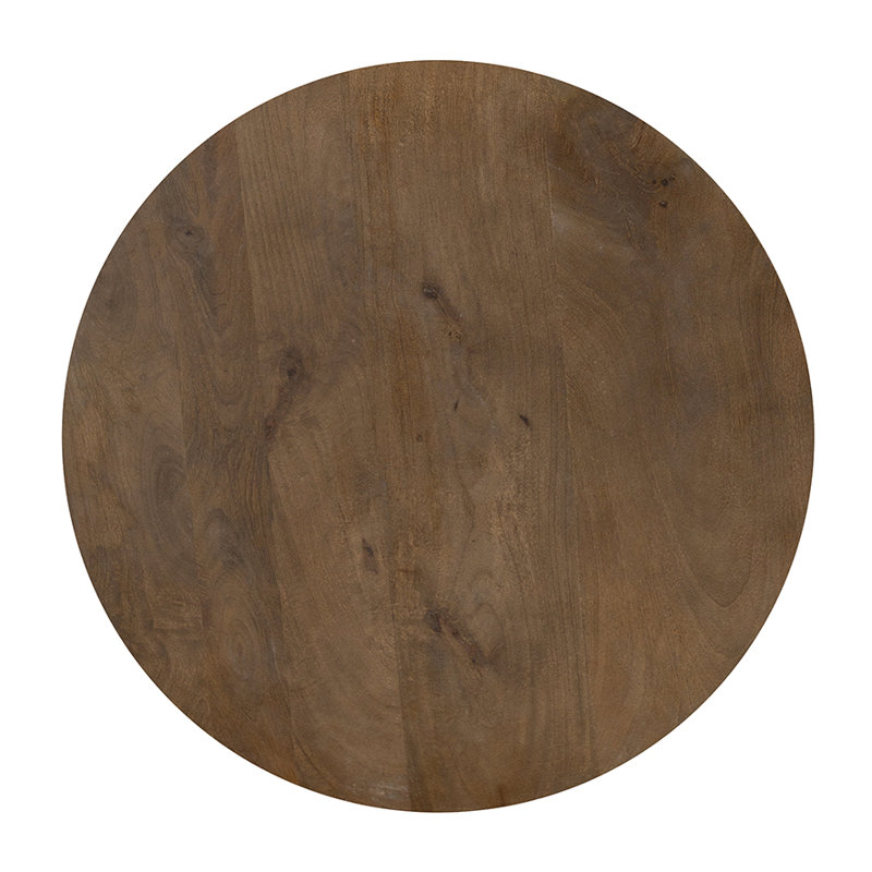 Solid Wood Pedestal Coffee Table, 40cm H x 60cm W x 60cm D