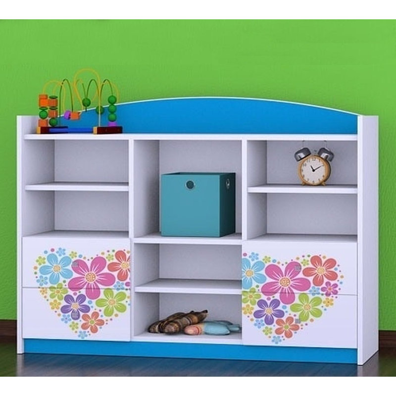 Helen 92cm H X 129cm W Kids Cube, Blue