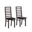 Chaises de salle à manger en métal, pieds en acier et sièges en cuir de polyuréthane, chaises de salle à manger sans accoudoirs à haut dossier, pour la cuisine et le salon-2114297084