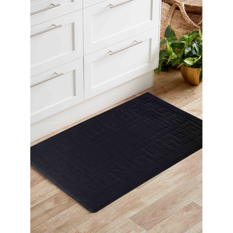 Millfield Non-Slip Indoor Doormat, Black, 50cm W x 80cm L