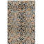 Castilla Hand Tufted Wool Blue/Gold Area Rug-634664427