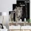 Staring Bengal White Tiger - reproduction de photo sur toile-35105311-35105316