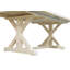 Table de salle à manger à tréteaux en bois d'hévéa de 72 po Tyrrel
