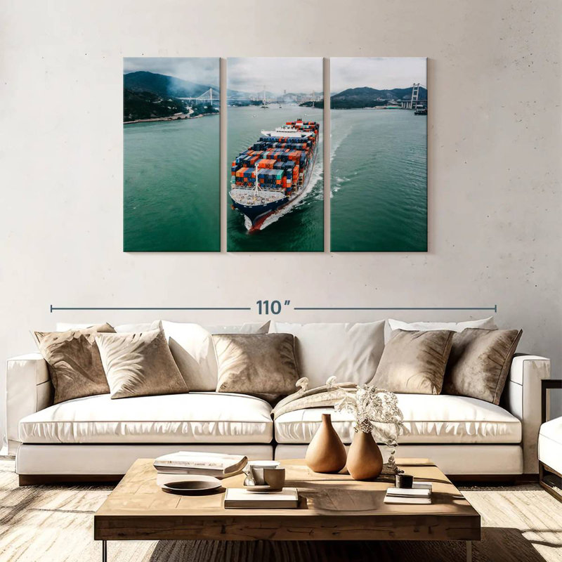 Mehar Cargo Ship Transport, 48" H x 74" W