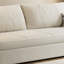 Canapé-lit causeuse 100% polyester beige-130068679
