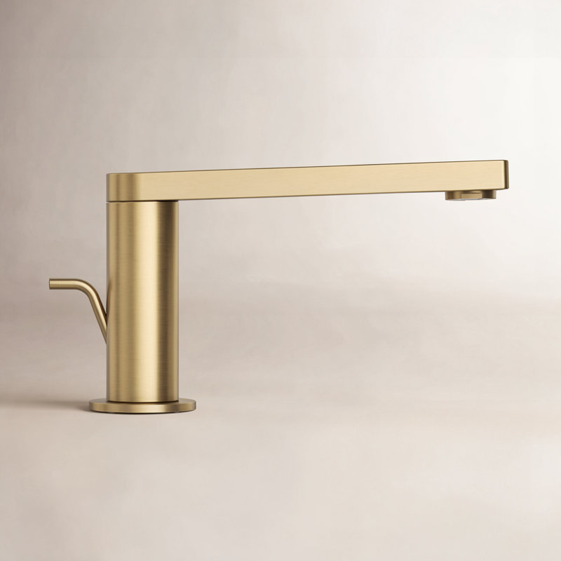 Composed® Single-Handle Bathroom Faucet with Drain Assembly, Vibrant Brushed Moderne Brass