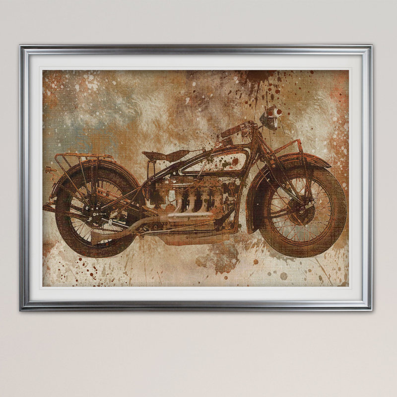 «Live to Ride V», impression, Or, H 31 po x l 43 po x P 1,5 po