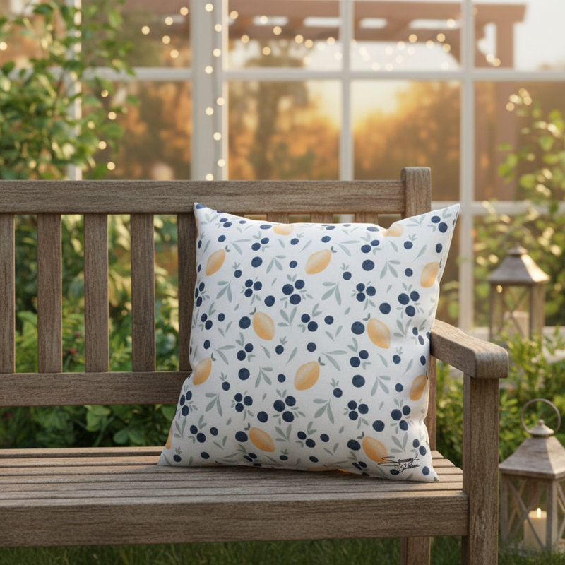 Coussin décoratif Lime Berry Cimaweave 18 po x 18 po