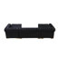 Canapé modulaire en velours noir Lorena-92113164