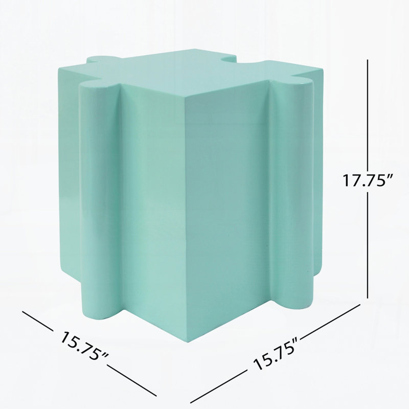 Ensemble de 3 tables de casse-tête artistiques, tables d'appoint modulaires MGO avec emboîtement (2 convexes et 1 concave)