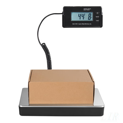 High Precision Digital Shipping Scale with 440 lbs Capacity, Tare Function, and AC/DC Power for Versatile Use