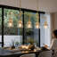 Luminaire suspendu en verre transparent doré à 5 lumières pour îlot de cuisine doré