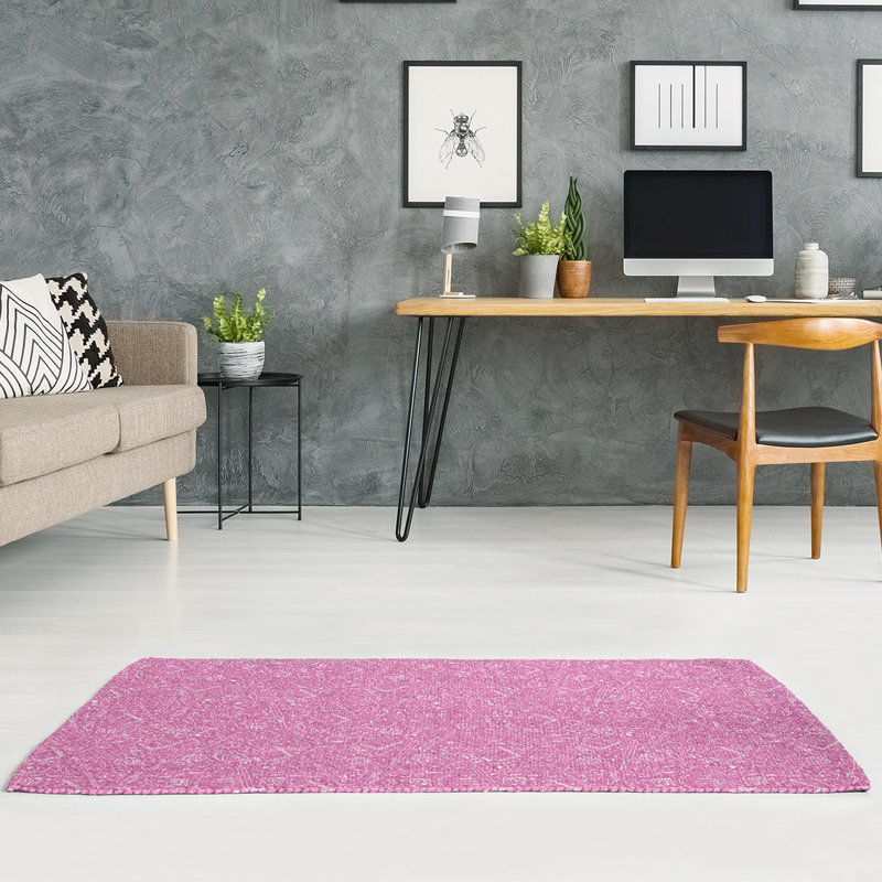 Tapis de zone rose classic, Rectangle 5 pi x 7 pi
