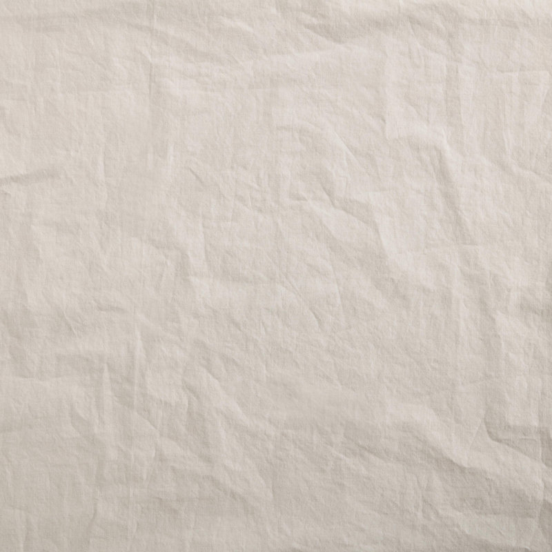 Light Beige Cotton Percale Queen Duvet Cover Set