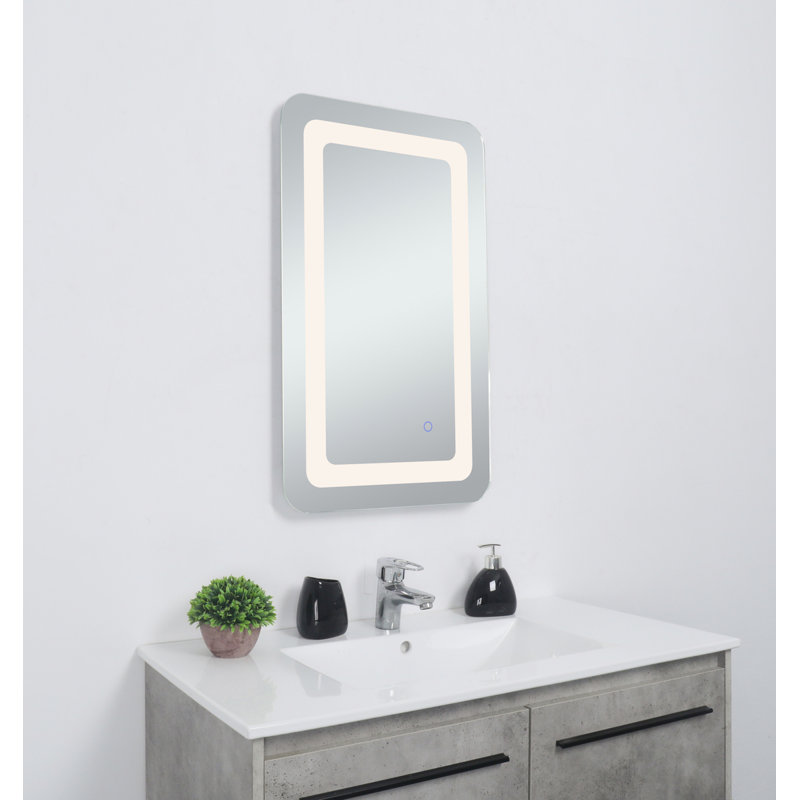 Miroir mural Juliane, Rectangle, 30 po x 27 po