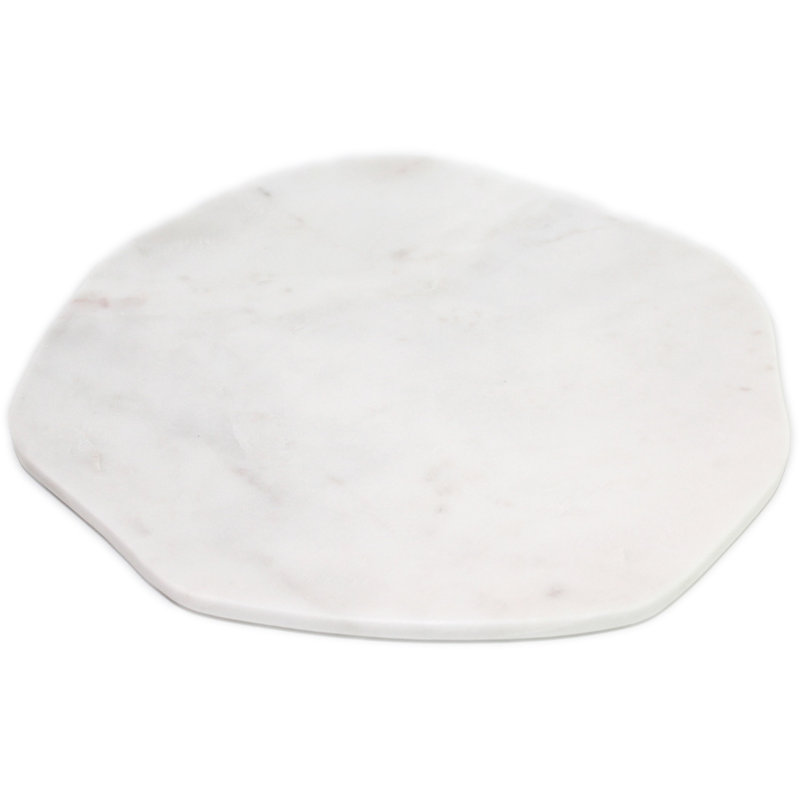 Assiette blanche Tiera de 12 po de diamètre, H 0,5 po x l 12 po x P 12 po