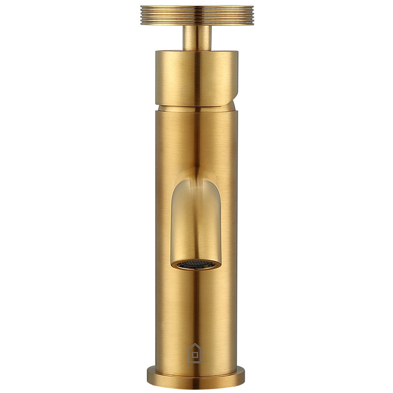 Nova Brushed Titanium Gold Single-Handle Bathroom Faucet