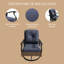 Ensemble de conversation d'extérieur 2 personnes Denison, chaises pivotantes en osier avec coussins et table d'appoint-880095094