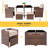 Fransje 4 - Person Wicker Patio Dining Set with Rectangular Table-1276934634