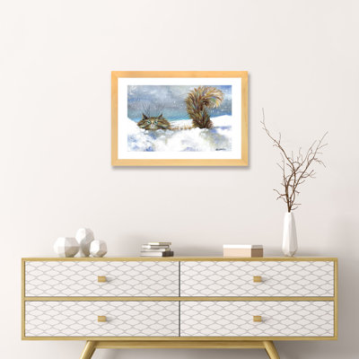 «In a Flurry» par Kim Haskins - reproduction d'art encadrée