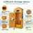 6 ft. W x 2 ft. D Solid Wood Vertical Tool Shed