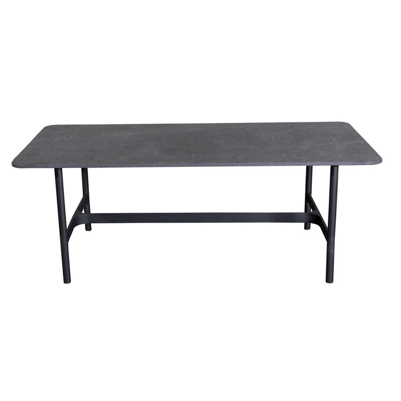 Twist Outdoor Coffee Table, Lava Gray/Fossil Black