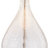 Belmonte 23" Modern Clear Water Glass Table Lamp with White Linen Shade and Polished Nickel Base-93632264