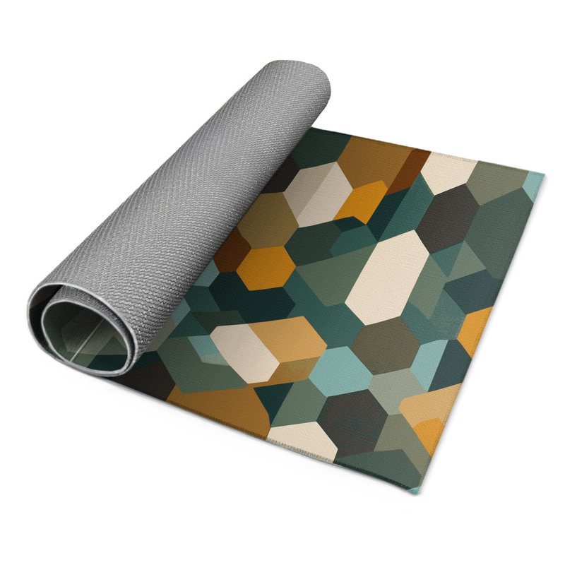 Earth Architecture Indoor And Outdoor Area Rug, Rectangle 9' x 12'