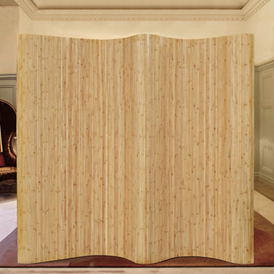 Seese Bamboo/Rattan Folding Room Divider