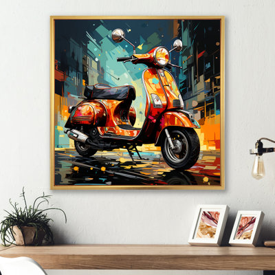 Pop Art Scooter Commute I sur toile