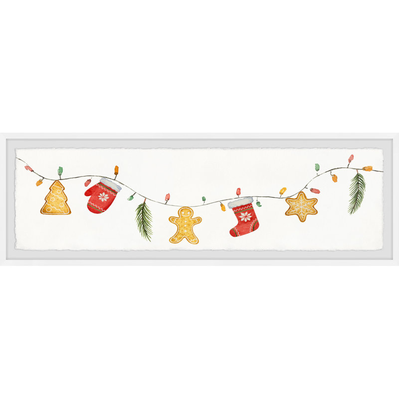 Crafty Christmas Décor - Single Picture Frame Panoramic Painting, 25cm H x 76cm W x 3.81cm D
