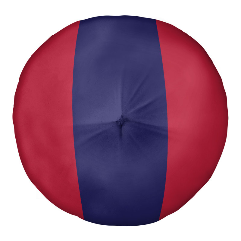 Striped Reversible Throw Pillow, 7" x 26", Red/Midnight Blue