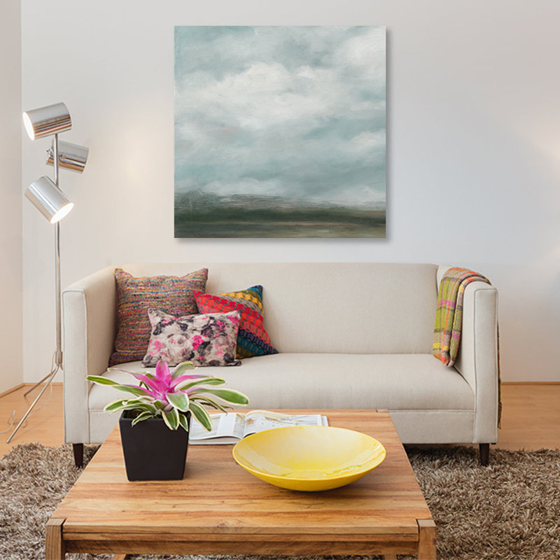«Cloud Mist I» par Ethan Harper - Estampe numérique sur toile tendue avec châssis, H 26 po x l 26 po x P 1,5 po, Toile tendue
