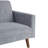 Modern Gray 84" Convertible Sleeper Sofa with Elm Wood Frame-1650724610