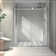 Chrome Frameless One Fixed And One Shifted Shower Door, 70MM 304 Stainless Steel Large Pulleys With Adjustable Soft Closing Function,With Nano Easy Cleaning And Stick Explosion-Proof Menbrance