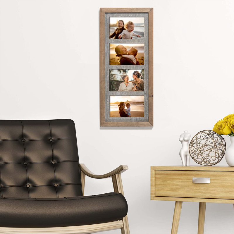 Ensemble de cadres en bois 4 po x 6 po avec cadre brun