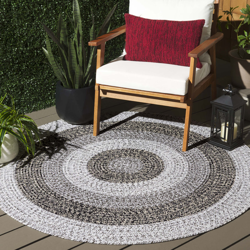 Tapis intérieur / extérieur Burgan, Rond 5 pi