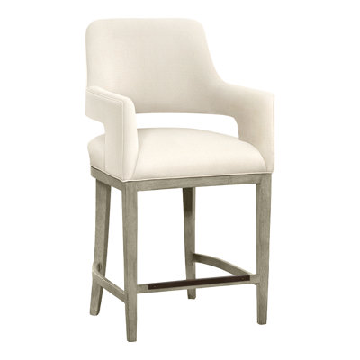 Josie Upholstered Stool with Solid Wood Frame