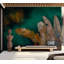 Murale abstraite pelez et collez - Jungle verte exotique-1379049142