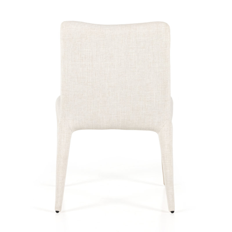 Monza Upholstered Dining Chair, Mixt Linen Natural