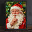 Art mural noir encadré père Noël - impressions fantaisistes encadrées-859588997